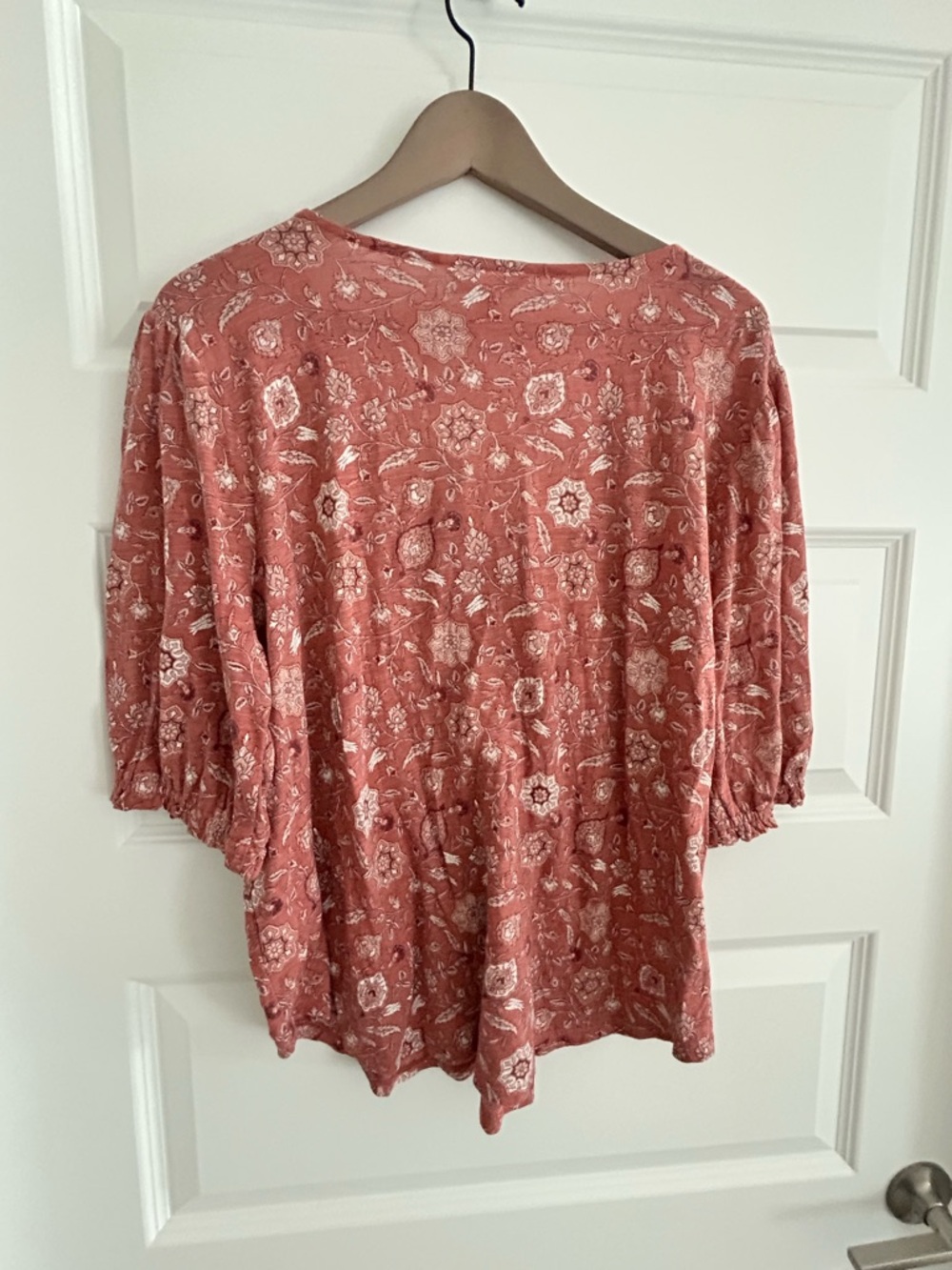 Lucky Brand Floral Top Pink Size L - Picture 11 of 14